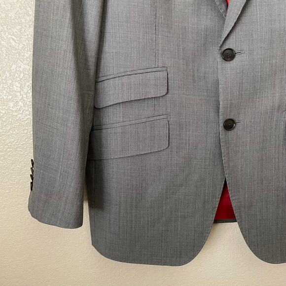 Suitsupply Blazer Men US 40 Gray Sienna Wool Reda Super 130s Sport Coat Jacket - Picture 5 of 14